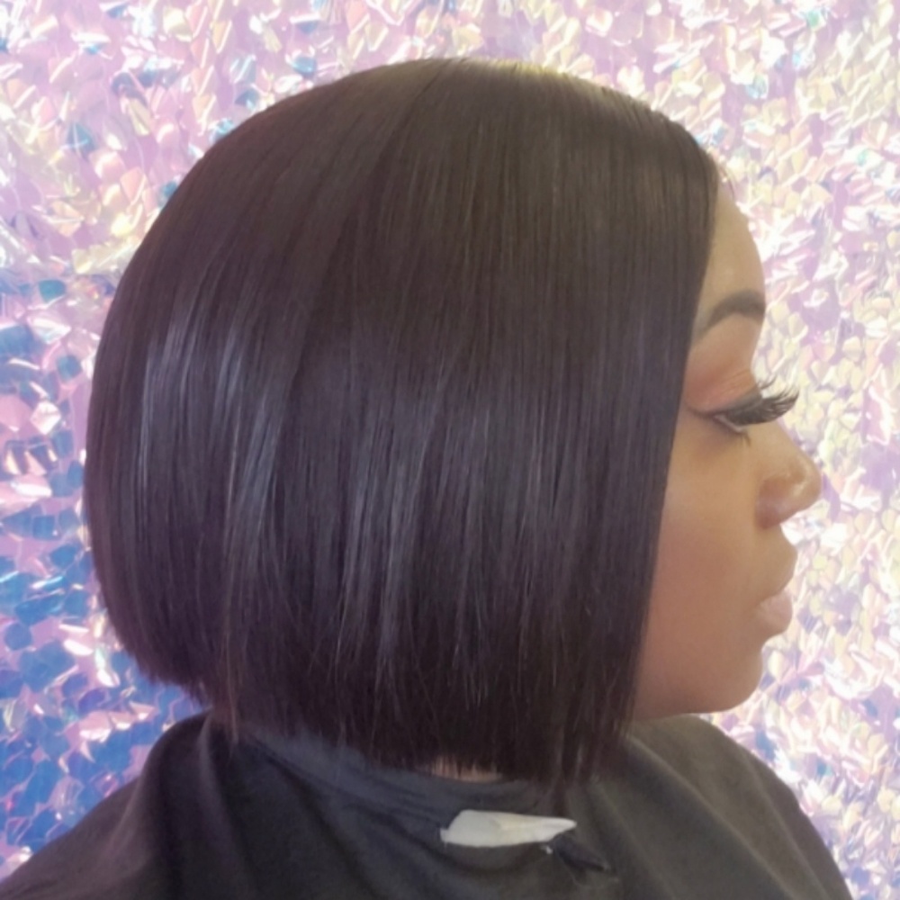 Center Part Bob Wig